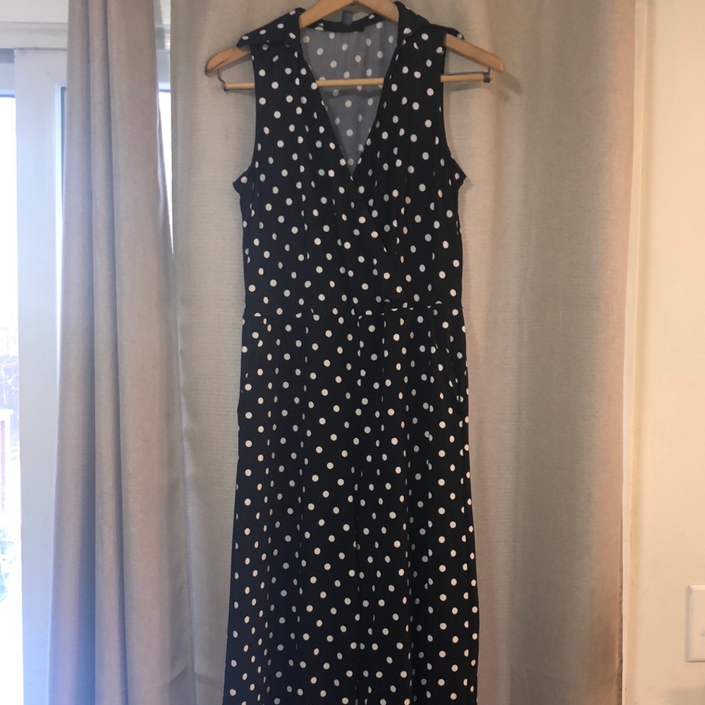 - Nina Leonard Polka dot pantsuit romper  Size M